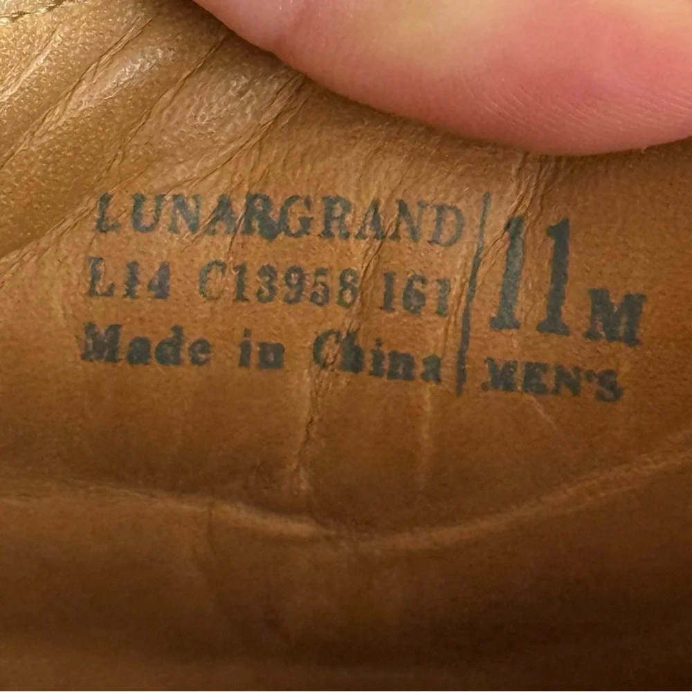 Cole Haan Lunargrand Wingtip Oxford - Chestnut - Size 11M